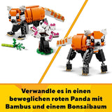 LEGO 31129 Creator Majestueuze Tijger, Panda of Vis 3-in-1 Dierenfigurenset Speelgoed voor kinderen, jongens en meisjes Dieren bouwen speelgoedbouwsets Bekijk de LEGO-Store