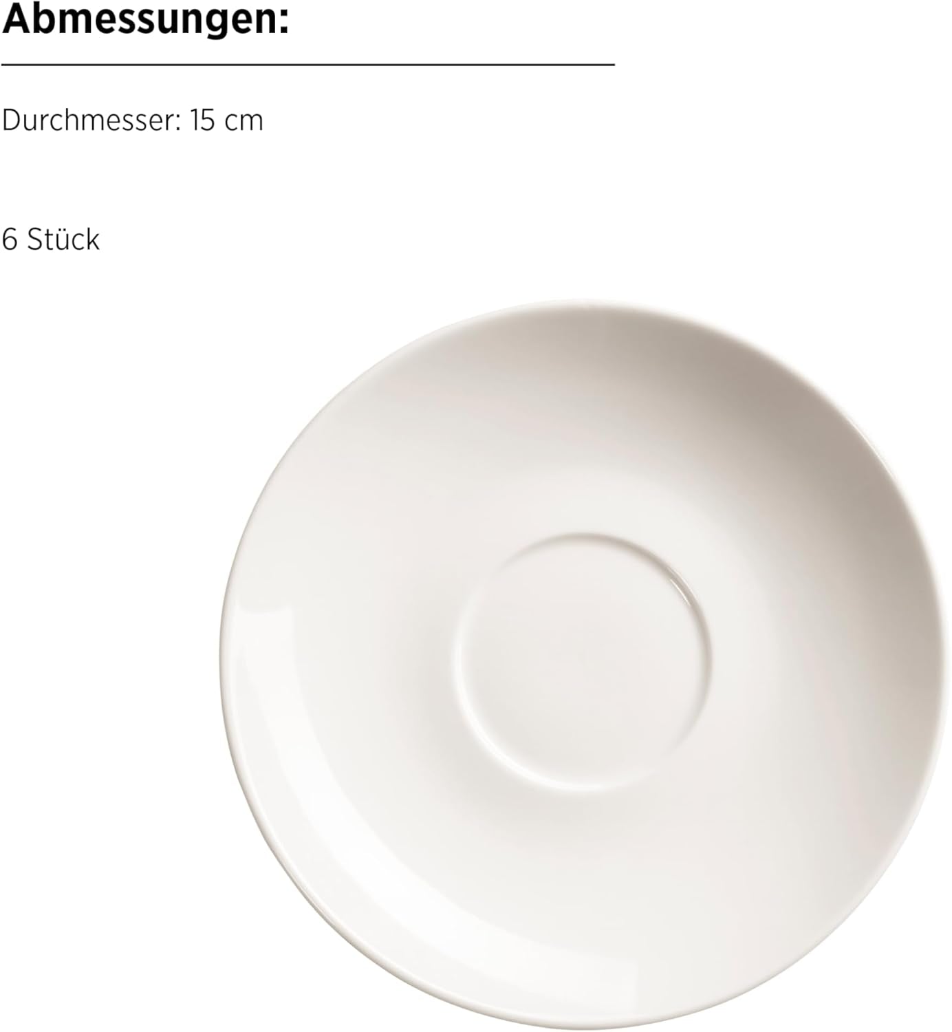 MÄSER 934105 Belmira-serie, klassieke koffieset voor 6 personen, 18-delige koffieset, tijdloos, elegant, delicaat, porselein, wit