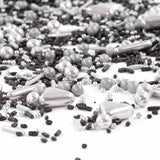 Streusel Glück Black Beauty, Mix Hagelslag Zilver - Zwart, 90 gram Hagelslag Naty Shop
