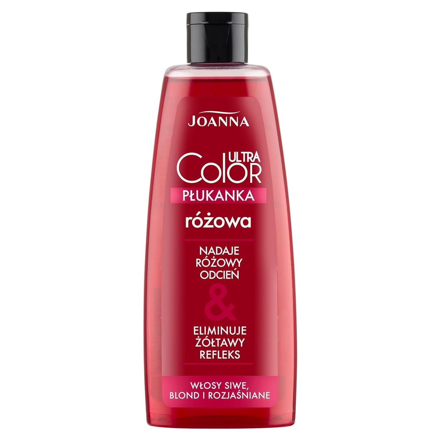 Joanna Ultra Color - Roze kleurconditioner voor blond en licht haar - Pastelroze - Natuurlijke glans - Verwijdert de gele tint uit grijsblond haar - Tijdelijke werking - 150 ml Haarverf Naty Shop