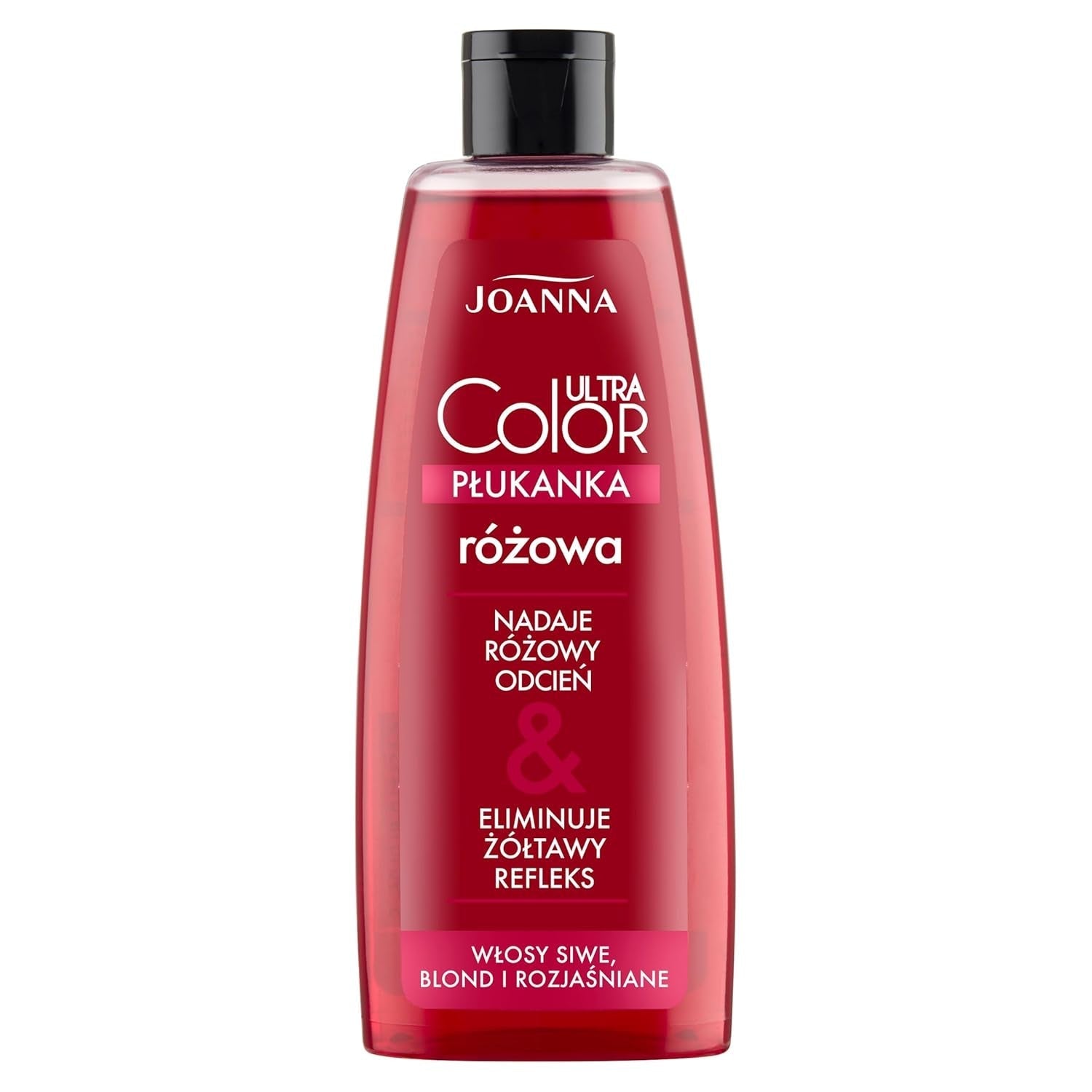 Joanna Ultra Color - Roze kleurconditioner voor blond en licht haar - Pastelroze - Natuurlijke glans - Verwijdert de gele tint uit grijsblond haar - Tijdelijke werking - 150 ml Haarverf Naty Shop