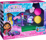 Gabby's Dollhouse Deluxe kamer, Purr-Ific speelkamer, speelkamer met Carlita speelgoedauto, 2 meubelstukken en 2 verrassingsdozen met accessoires, geschikt voor kinderen vanaf 3 jaar Naty Shop poppenhuizen