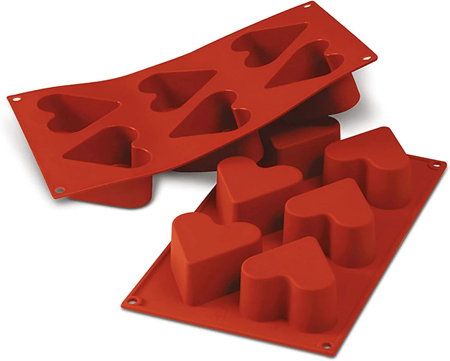 Silikomart 20.036.00.0060 SF 036, keukenhart Naty Shop S (60 x diepte 35 mm, volume: 8 x 90 ml) 8 x harten
