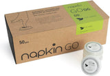Go NPKGO00612 Capsule-reinigingsdoekjes met groene thee, viscose, wit, 12-pack