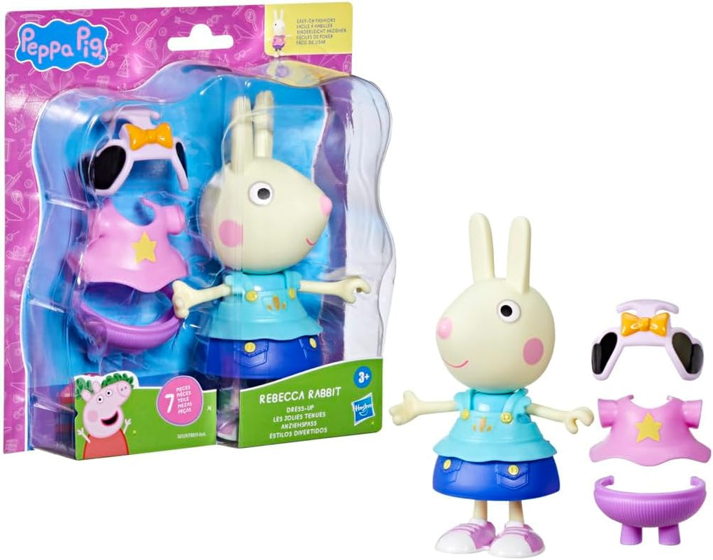 Peppa Pig Luisa Spoon - Leuk aankleedfiguur, meisjespop van 15 cm met verkleedaccessoires en kleding, interactieve speelgoedset voor peuters vanaf 3 jaar