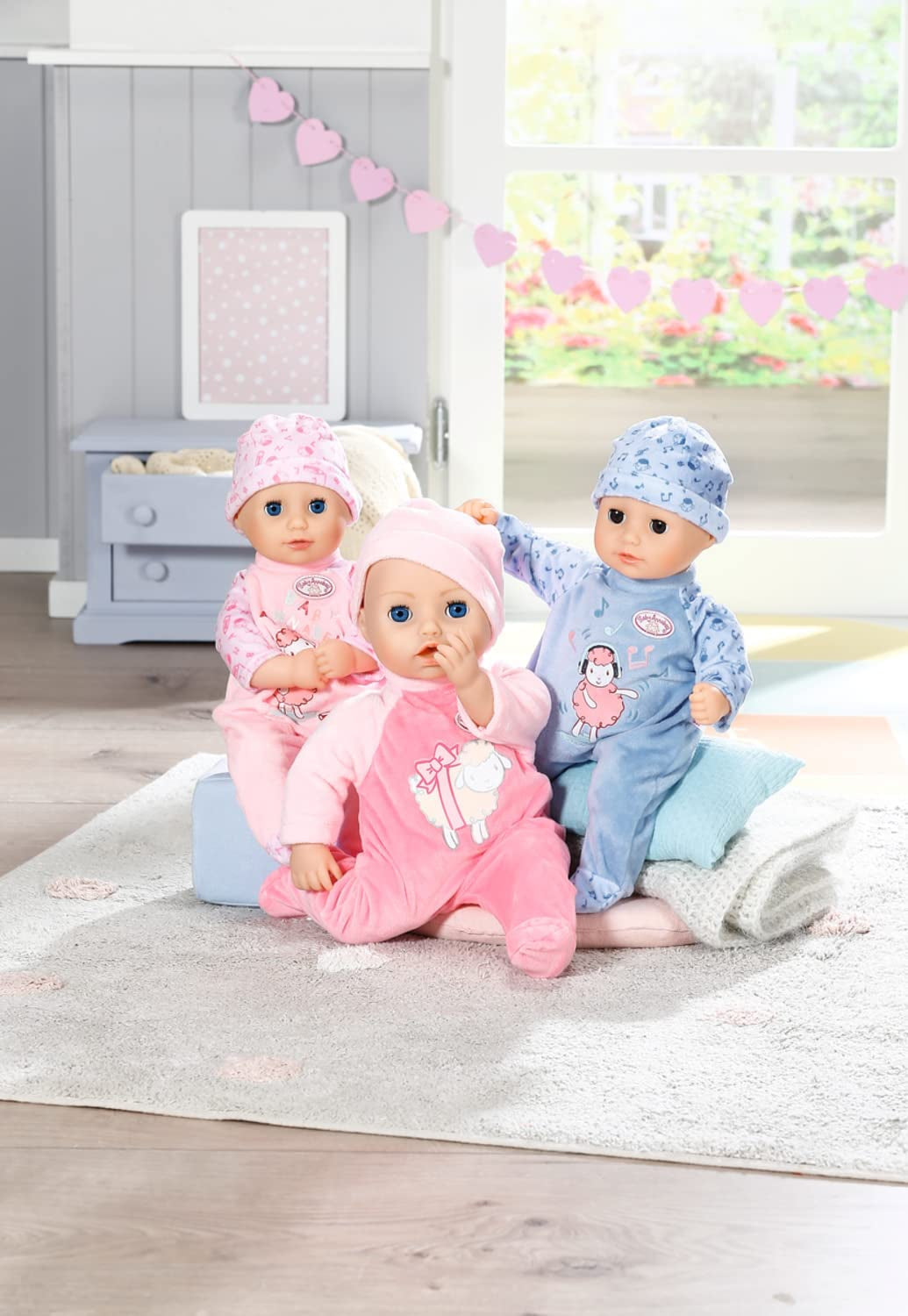 Annabell Kleine Annabell zachte pop 36cm, met stoffen lijfje en slaapogen, 36cm, 709870 Zapf Creation