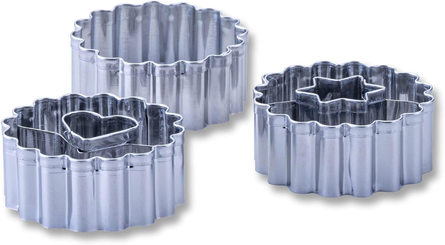 Zenker Ausstecher-Set Linzer Herz und Stern aus Edelstahl – Perfekt für Weihnachtskekse, 3-teilig, inkl. Geschenkverpakkingen, speelgoedartikelen en roestvrij – The Christmas Candy Shop