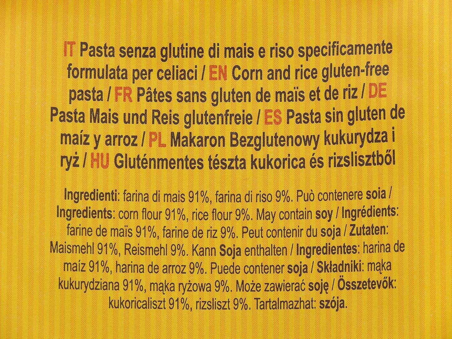 Glutenvrije penne pasta met maïs en rijst, 400g