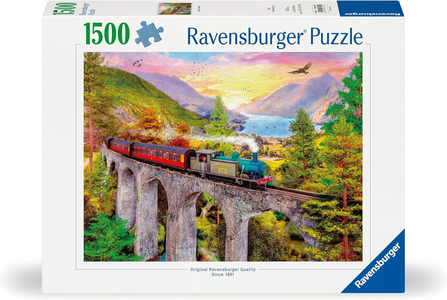 Ravensburger Puzzel 12000795 - Treinreis in de herfst - Legpuzzel van 1500 stukjes voor volwassenen en kinderen vanaf 14 jaar, Puzzle Naty Shop