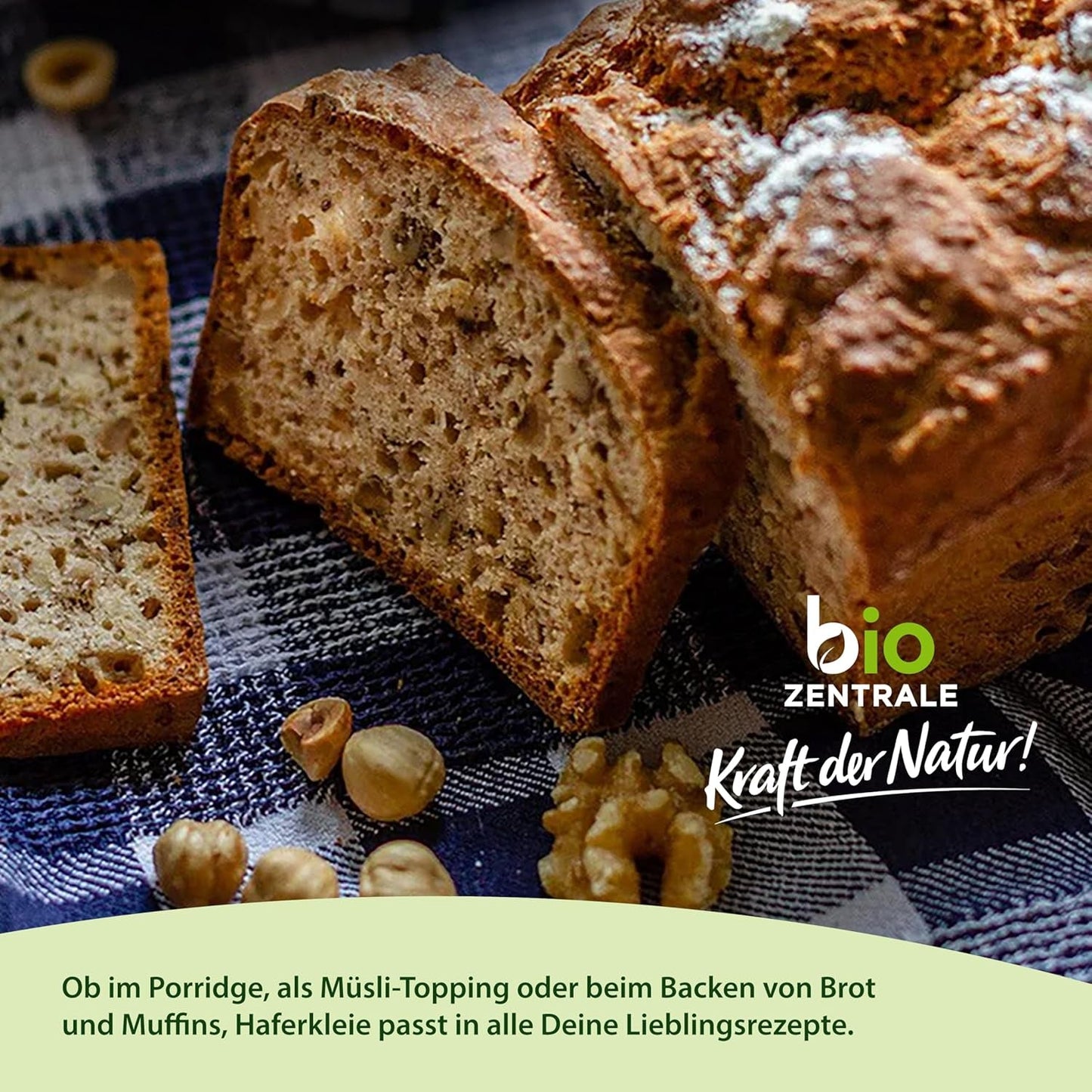 Biocentral biologische haverzemelen 1 kg | Voordelig pakket | Vezelrijke eiwitbron | Natuurlijk veganistisch | Van de EU-landbouw | Laag suikergehalte