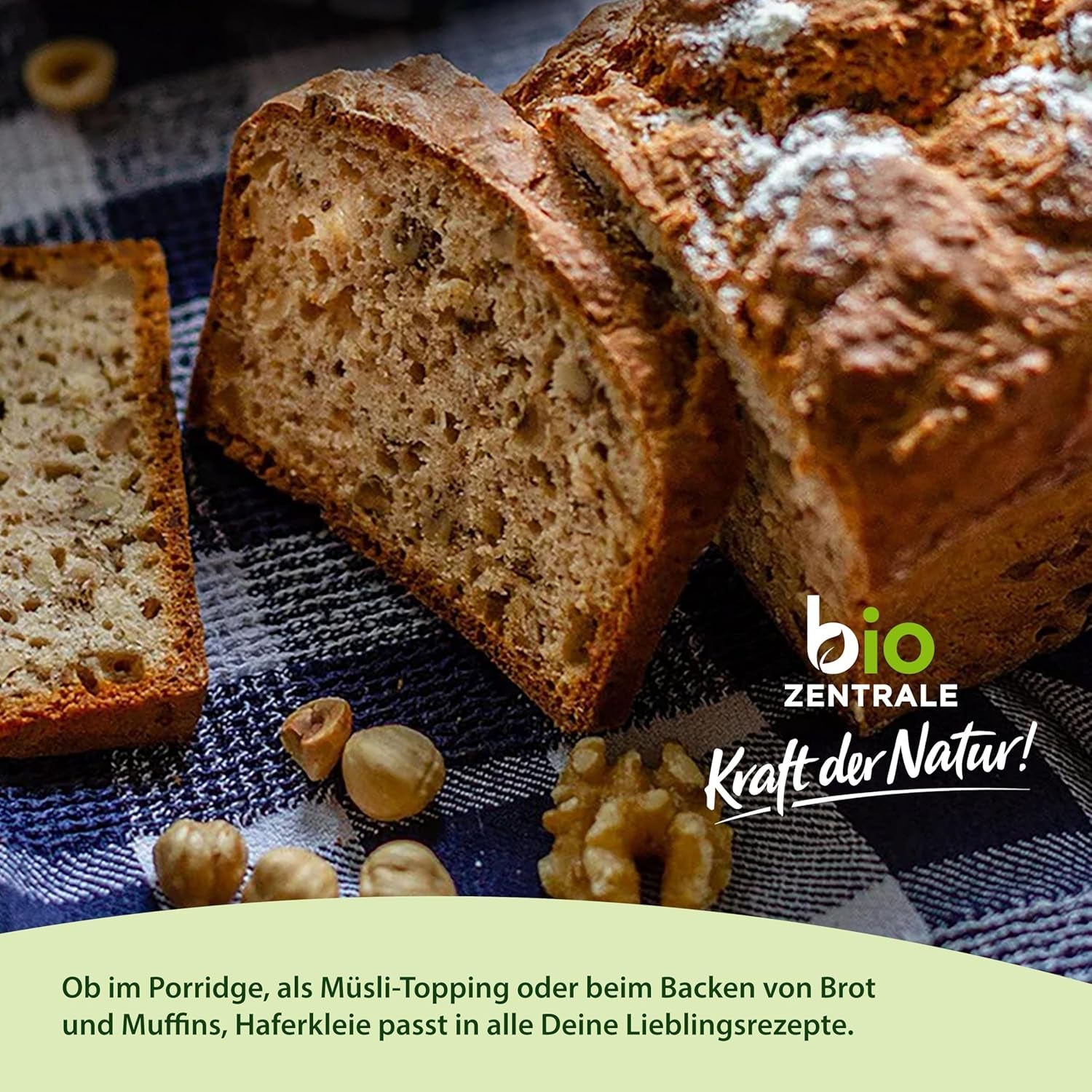 Biocentral biologische haverzemelen 1 kg | Voordelig pakket | Vezelrijke eiwitbron | Natuurlijk veganistisch | Van de EU-landbouw | Laag suikergehalte