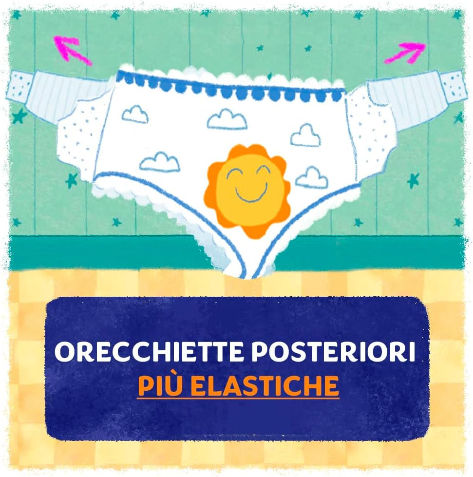 Pampers Sun and Moon Luiers, Unisex, Junior, Maat 5 (11-25 kg), 120 Luiers