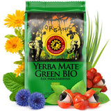 Biologische Mate-thee, traditioneel geoogst, gedroogd zonder rook | Mate Thee Mas Guarana BIO 200G | Biologische bladeren bulk | Met Guarana, Muntblaadjes, Citroengras, Korenbloembloemen