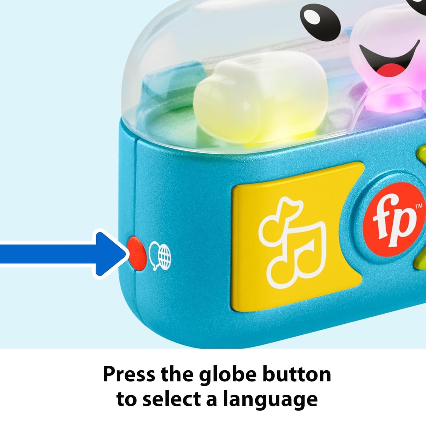 FISHER-PRICE Leuk leren en spelen met speel-oordopjes - Interactieve oordopjes met leuke lichtjes, leerliedjes en fijne motorische activiteiten, 20+ liedjes en zinnen, 6 maanden en ouder, HWY45 babyspeelgoed Naty Shop