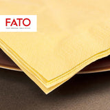 Fato - Papieren wegwerpservetten, ideaal voor informele lunches en buffetten, verpakking van 50 servetten, maat 33X33, 4 vouwen, 2-laags, champagnekleur, 100% puur cellulosepapier, FSC