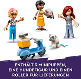 LEGO Friends Heartlake City Café, kinderspeelgoed, speelgoedbakkerij, cadeau-idee voor meisjes en jongens vanaf 6 jaar, set van 3 speelfiguren en hondenfiguur 42618 Bouwsets Besuche in LEGO-Store