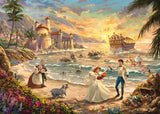 Schmidt Spiele 58036 Thomas Kinkade, Disney, De kleine zeemeermin Het feest van de liefde, puzzel 1000 stukjes Puzzel Naty Shop