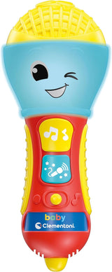 Clementoni - Babymicrofoon, elektronisch muziekspel voor vroege kinderjaren, speelgoed voor 10-36 maanden, activiteitencentrum met licht en geluid, 17931 Bebe Naty Shop speelgoed Standaardtitel
