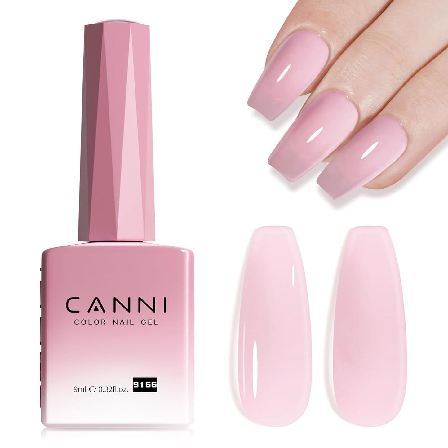 CANNI gel nagellak, semi-permanent, donkerpaars, nagellak, UV-gel, losweken, manicure