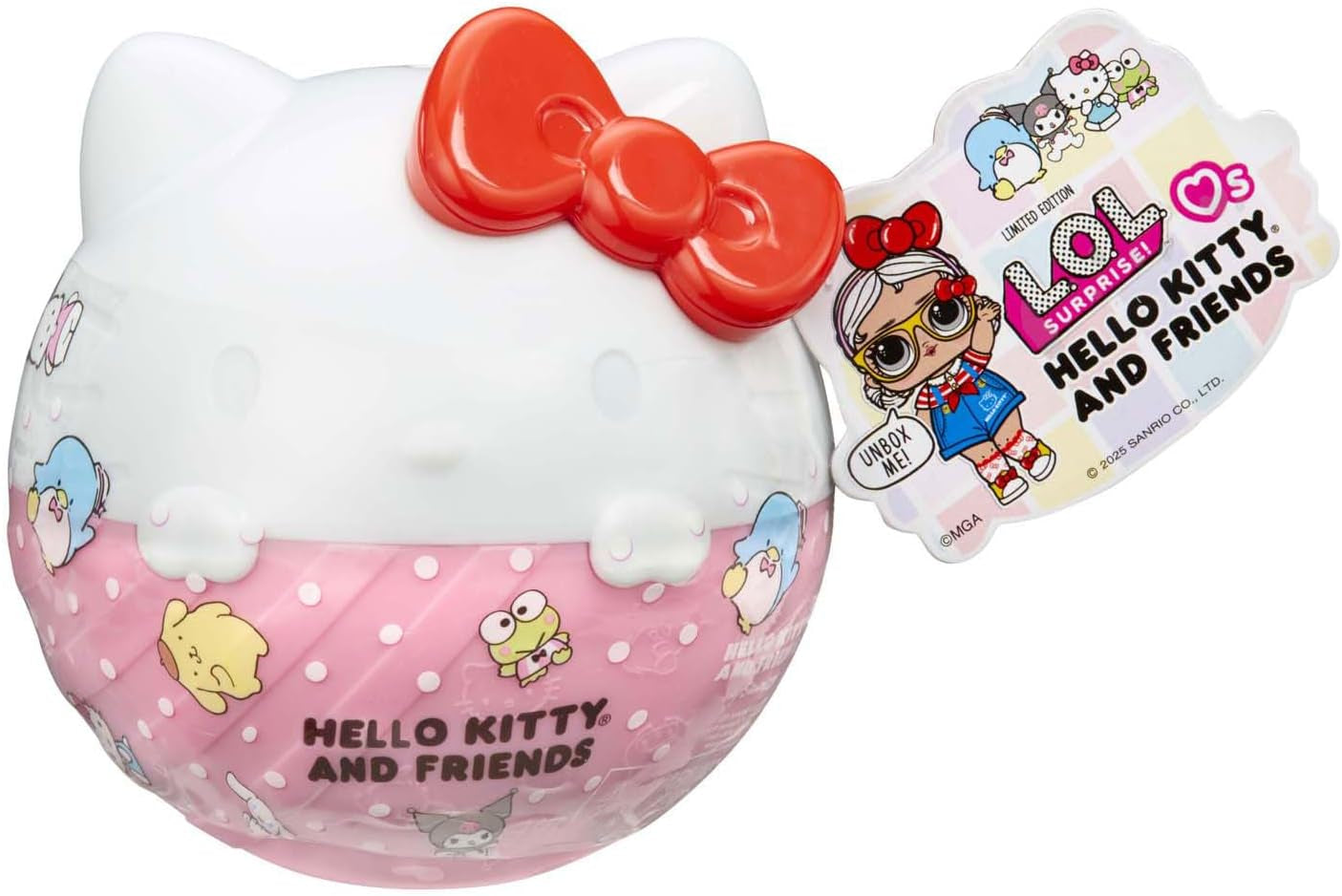LOL Verrassing! Love Hello Kitty and Friends - 1 pop met 7 verrassingen, willekeurige selectie, 8 verzamelobjecten, voor kinderen vanaf 4 jaar, roze