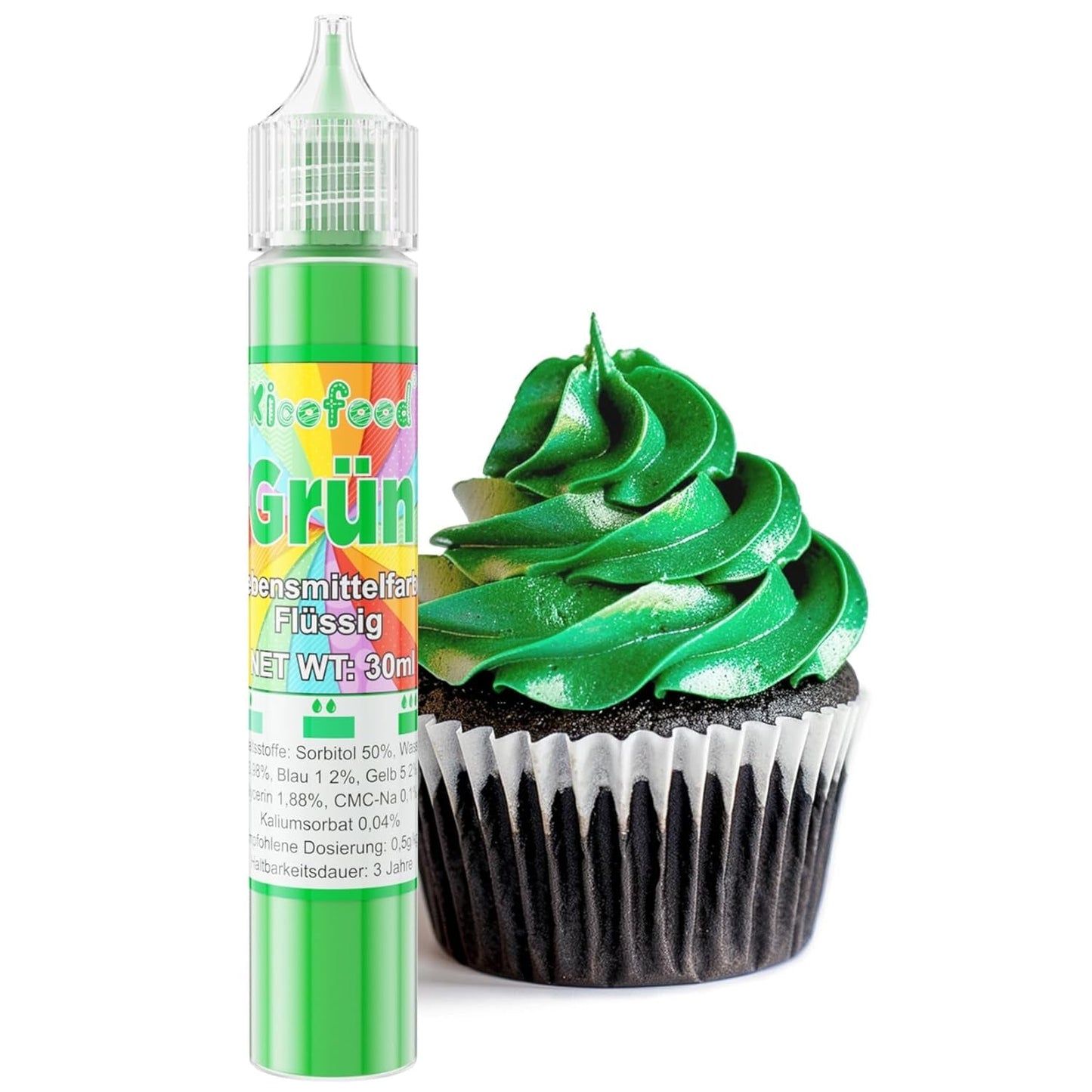 Kleurstof voor levensmiddelen - 30 ml hooggeconcentreerde vloeibare kleurstof voor levensmiddelen, kleurstof voor taartdecoratie, handwerk, airbrushen, doe-het-zepen (Druivenviolet)