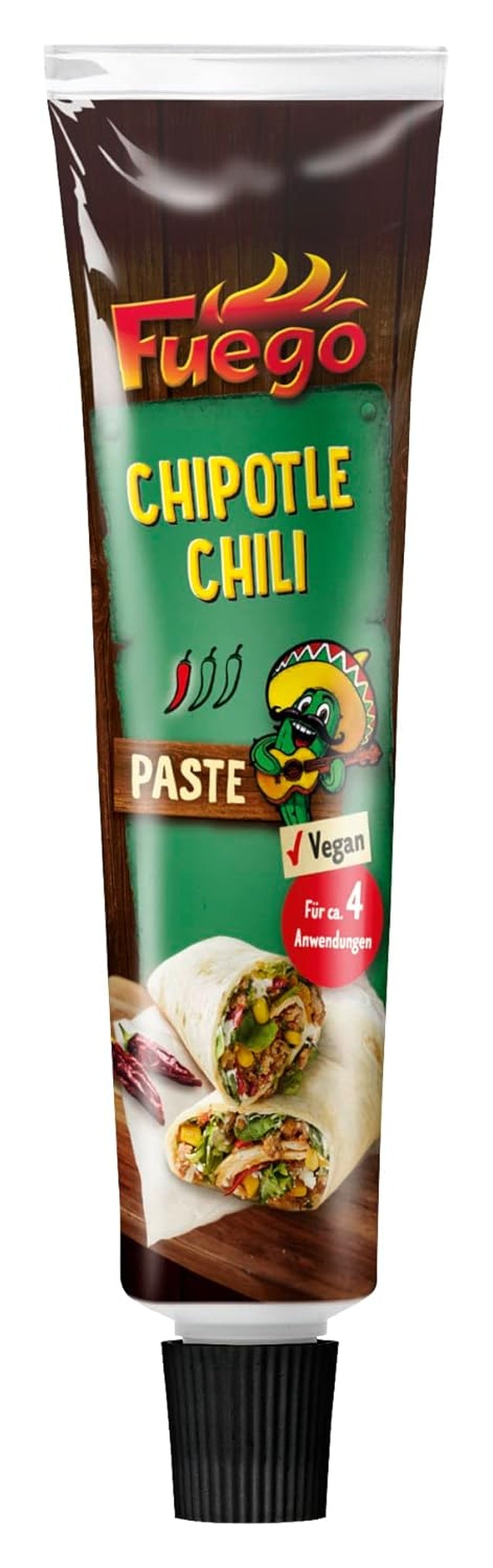 - Chipotle Chilipasta, Pittige Mexicaanse gerechten, Für 4 Anwendungen, Veganistisch, 1 x 40 g