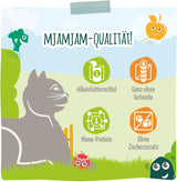 MjAMjAM - Premium Nassfutter für Katzen - Chicks & Friends Box, 9er Pack (9 x 300g), ontvangvrij met extra Fleisch