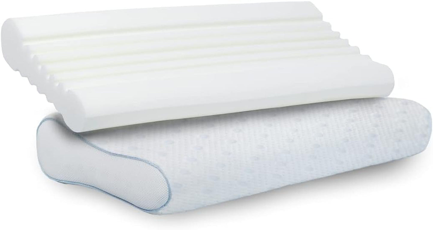 PARADIES Nekkussen 40X80 Cm - Revita Ergonomic - IGR Gecertificeerd, Ergonomisch neksteunkussen Hoogte: 10 Cm Cervicale orthopedische kussens Naty Shop Paratex Ergonomic