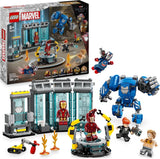 LEGO Marvel Iron Man's Laboratory: Hall of Armor - Superheldenspeelgoed met een mecha-figuur, 5 minifiguren, waaronder Aldrich Killian - Avengers-cadeau voor jongens en meisjes vanaf 8 jaar 76315 Bouwsets Beuche in LEGO-Store Standaardtitel