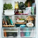Stasher Bag Herbruikbare premium siliconen voedselzak Sandwichzak Doorzichtig Duurzaam Oven Vaatwasmachine Vriezerbestendig Milieuvriendelijke lunchtas Lekvrij 828 ml voedselbewaardozen Naty Shop