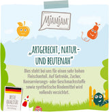 MjAMjAM - Premium Nassfutter für Katzen - Chicks & Friends Box, 9er Pack (9 x 300g), ontvangvrij met extra Fleisch