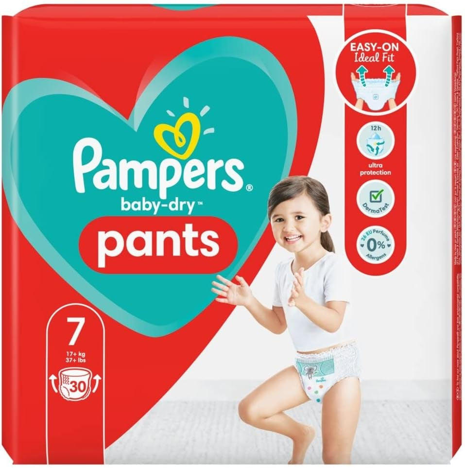 Luiers Pampers 81657566 Baby-Dry broek, wit