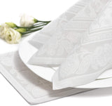 Papstar 11682 50 servetten "Royal Collection" 1/4 vouw 40 X 40 cm "Ornamenten", wit