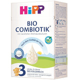 HiPP 3 Biologische Combiotik (4 x 600g), opvolgmelk vanaf 10 maanden, met natuurlijke culturen van melkzuur, vitamine C en D, GOS, Omega-3 (DHA, ALA), van de beste biologische kwaliteit