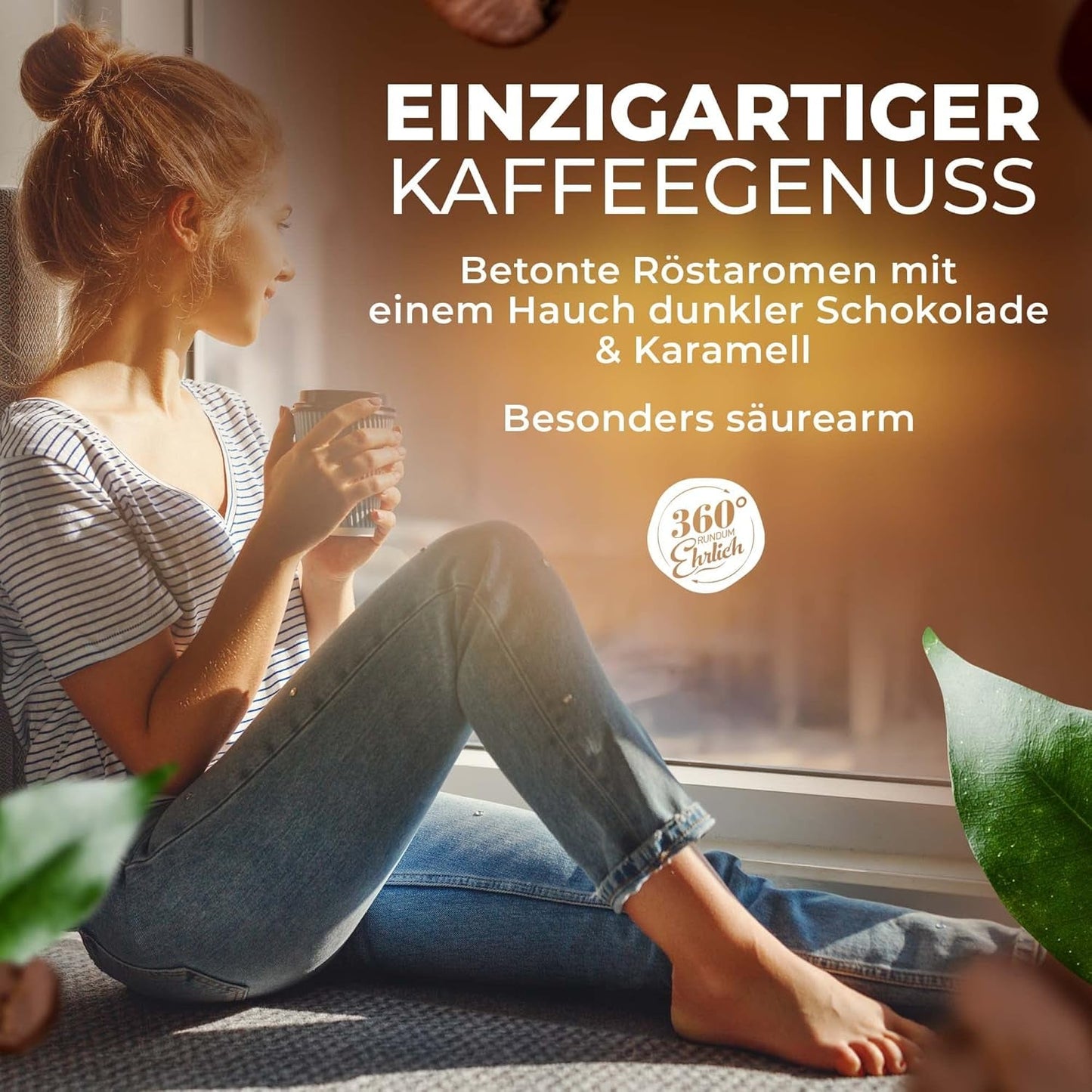 Premium Bio Kaffeebohnen 1000g, 100% Honduras Hochland Arabica Kaffeebohnen Bio - Köstlich, mild, säurearm - Bio Kaffee ganze Bohnen - Ideaal als Kaffeebohnen Vollaautomat - 360° Rundum Ehrlich