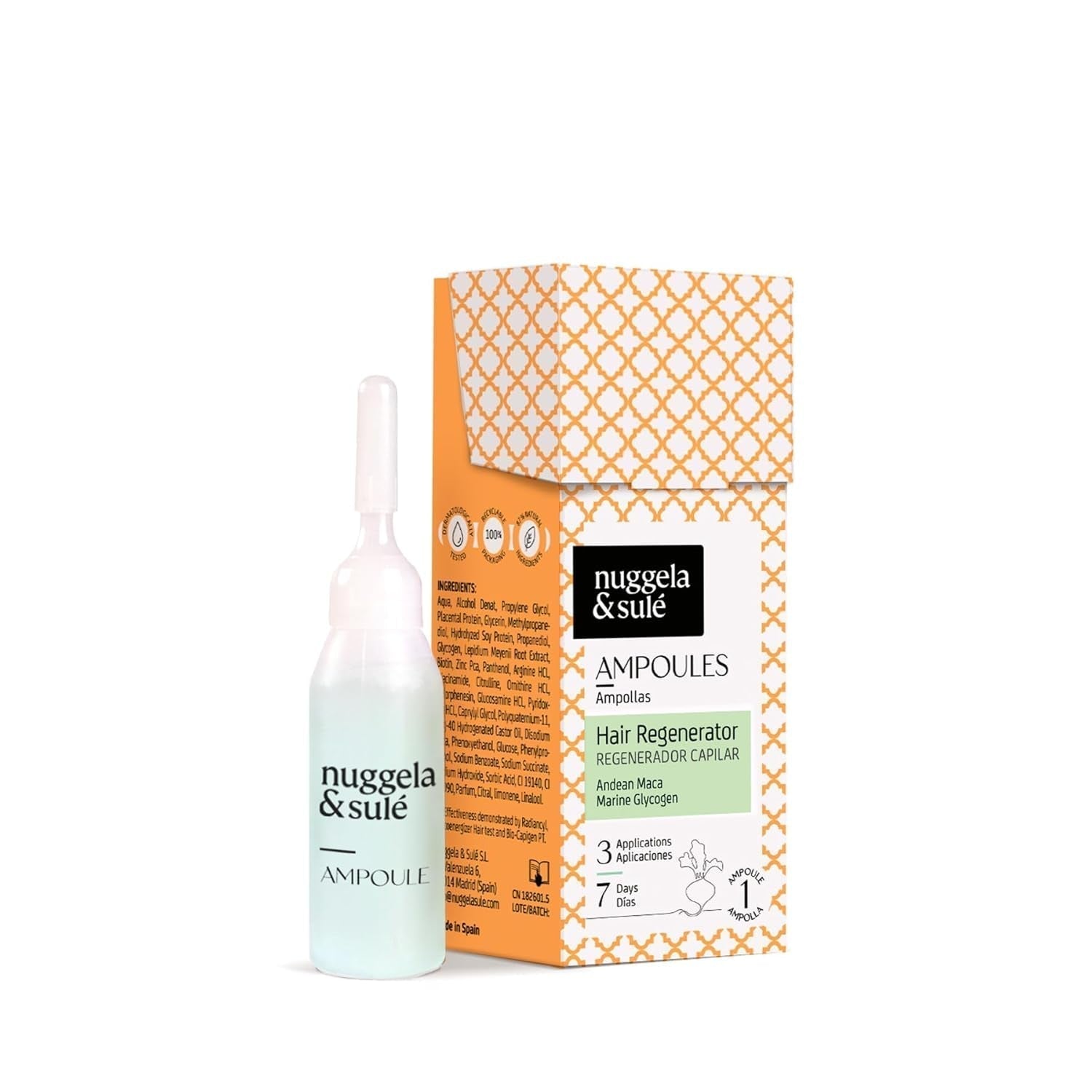 Nuggela & Sulé Haarconditioner ampullen, 1 week behandeling, 10 ml Nuggela haarverzorging Standaard titel