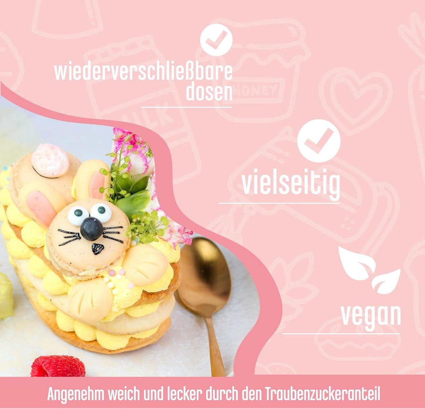 DECOCINO Biologische Strooiparels - 60 gram - Biologische dextrose hagelslag Hagelslag Naty Shop