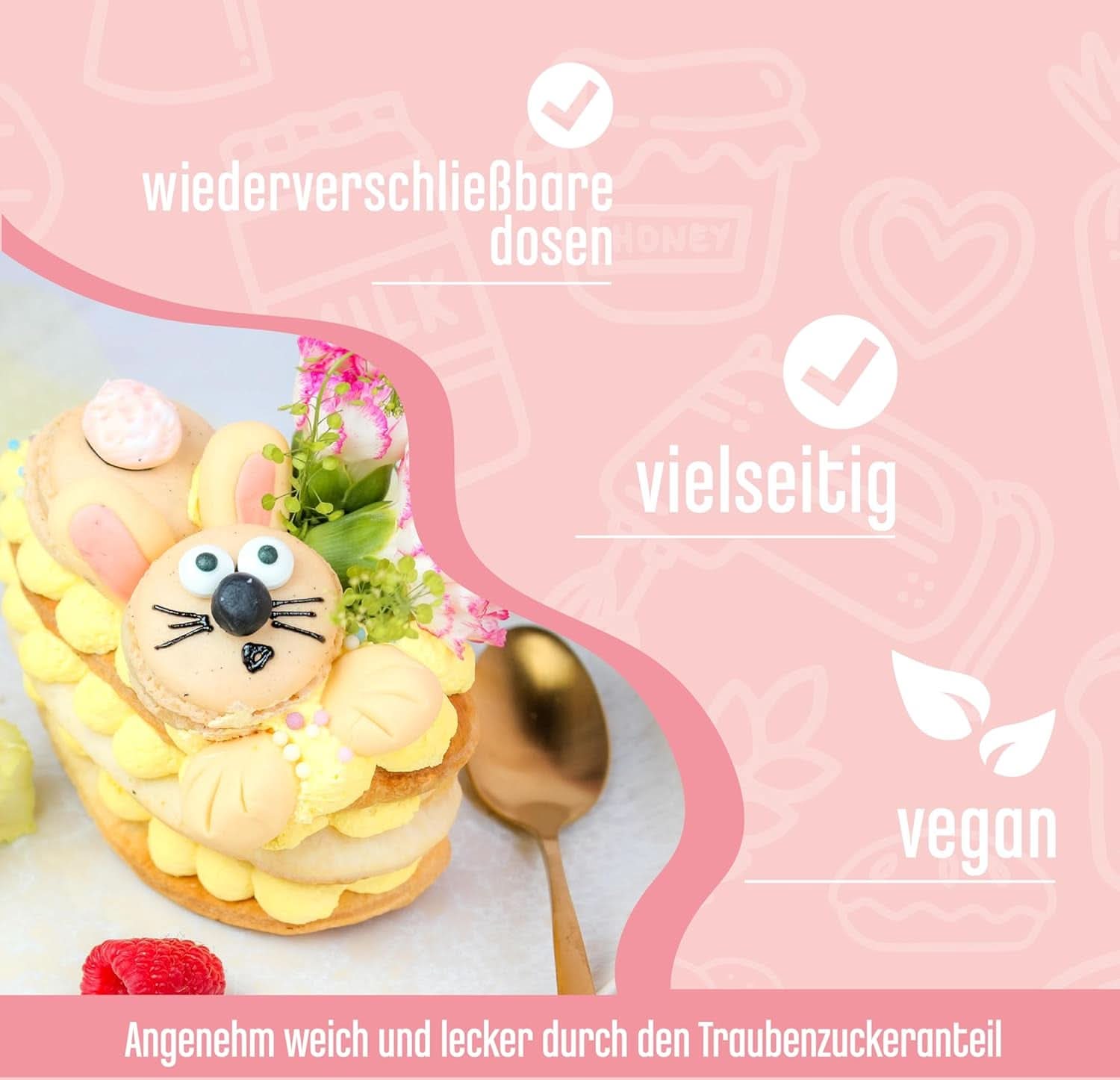 DECOCINO Biologische Strooiparels - 60 gram - Biologische dextrose hagelslag Hagelslag Naty Shop