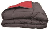 Calgary Dekbedovertrek Polyester grijs/rood, Polyester, Grijs/rood, 200X140X1 Cm Dekbedden en dekbedden Naty Shop 200X140X1 cm