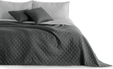 Decoking Sprei 200 X 220 Cm Grafiet Antraciet Zilvergrijs Tweezijdige sprei gemakkelijk te onderhouden Axel Bedden en Dekens Besuche den DecoKing-Store Axel Grafiet Zilver 200 X 220 Cm