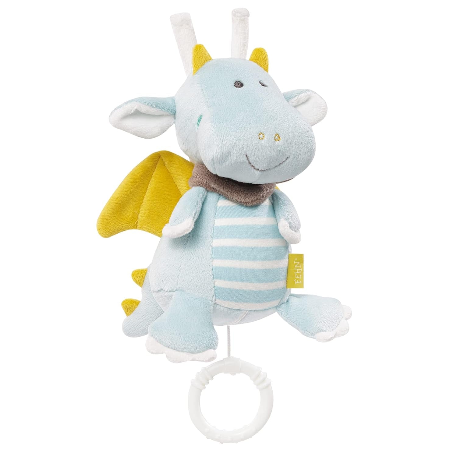 Fehn muziekdoos baby slaaphulp ster - muziekdoos met afneembaar muziekmechanisme om op te hangen - slaaphulpliedje "Weißt du wieviel Sternlein stehen" - speelgoed voor baby's en kinderen vanaf 0+ maanden Babyspeelgoed Naty Shop Draak