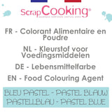 Scrapcooking, poederkleurstof, pastelblauw, 5 gram Naty Shop