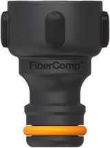 Fiskars kraanconnector, voor kranen, Ø 21 mm (G 1/2"), FiberComp, universele maat, 10 g, zwart/oranje, 1027053