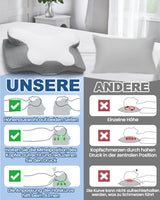 2 in 1 nekkussen Kussen Memory Foam Kussen Ergonomisch Orthopedisch kussen 2 slaaphoogte Neksteunkussen voor zij-/rug-/buiksteun Cervicale orthopedische kussens Naty Shop
