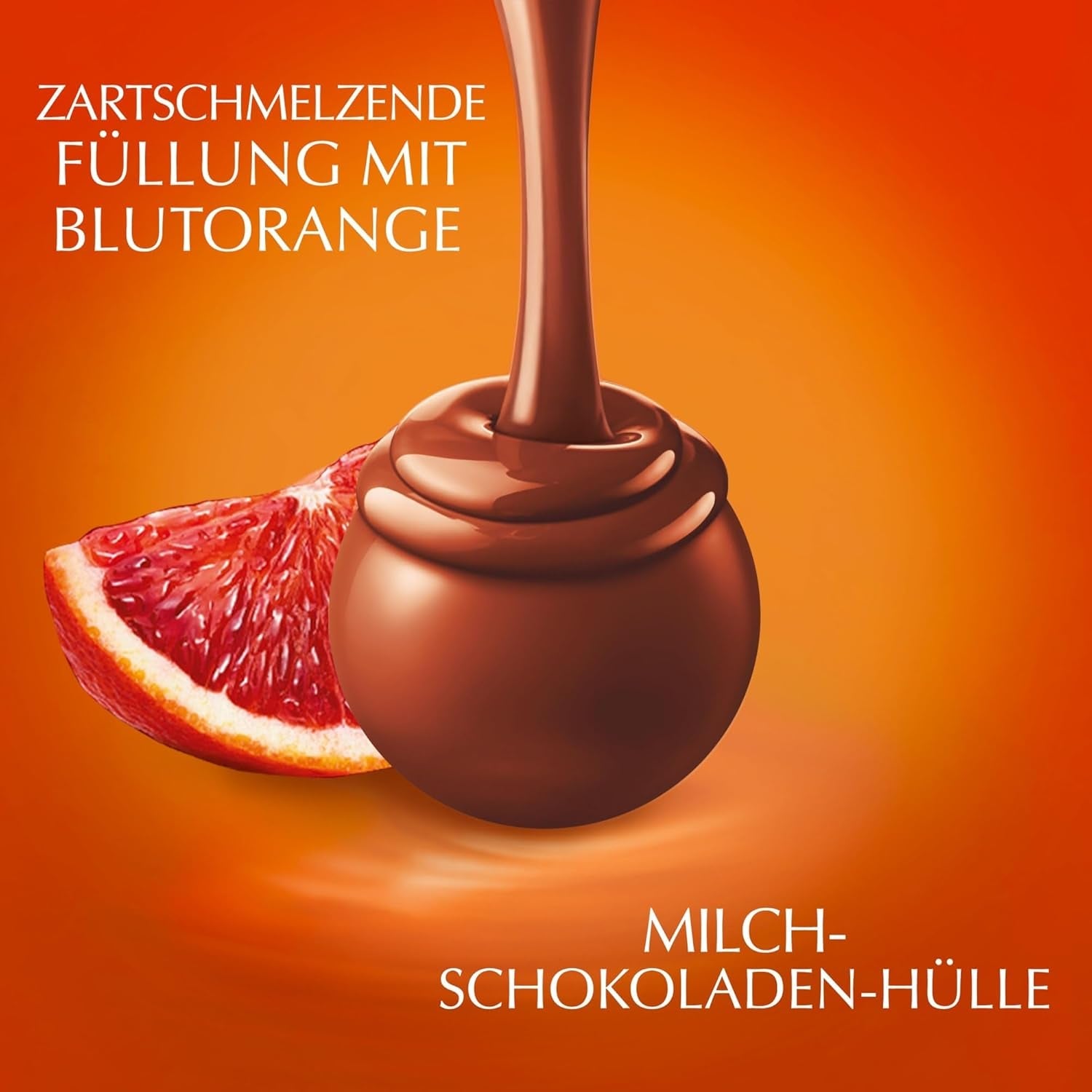 Lindt LINDOR Rood Oranje Chocolade Ballen | Hersluitbare zak van 1 kg | ca. 80 chocoladesnoepjes met smelt-in-je-mond-vulling | Bulkpakket, chocoladecadeau