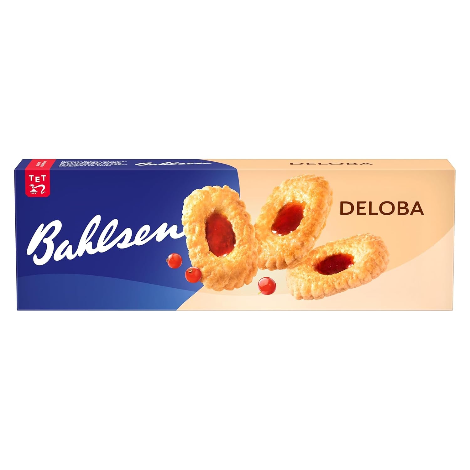 Bahlsen Deloba - 1 pakje - Bladerdeeg van zwarte bessen en kersen (1 x 100 g)