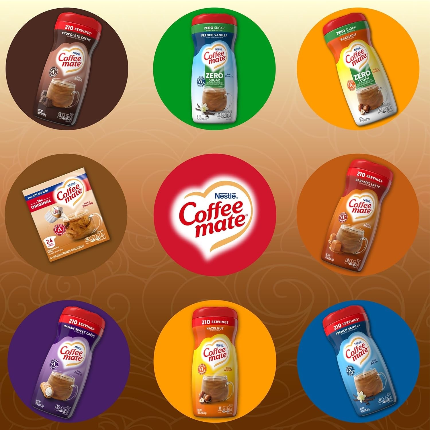 Nestlé Coffee-Mate Original Flüssige Kaffeesahne (24x11ml) VS-import!