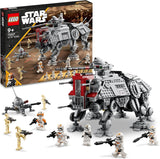 LEGO Star Wars At-Te Walker mobiel speelgoedmodel minifiguurset inclusief 3 Clone Troopers, Battle Droids en Dwarf Spider Droid 75337 bouwsets