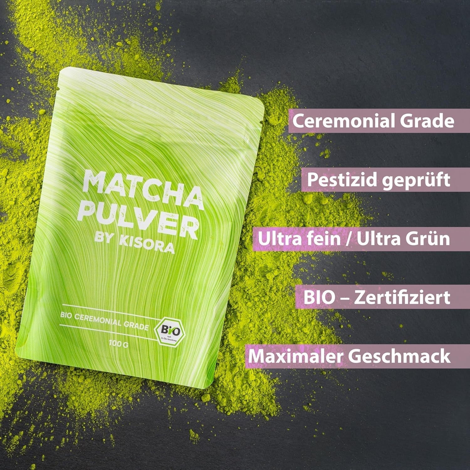 Ceremoniële Matcha BIO kwaliteit 100G groene thee 100% biologische groene thee Matcha poeder