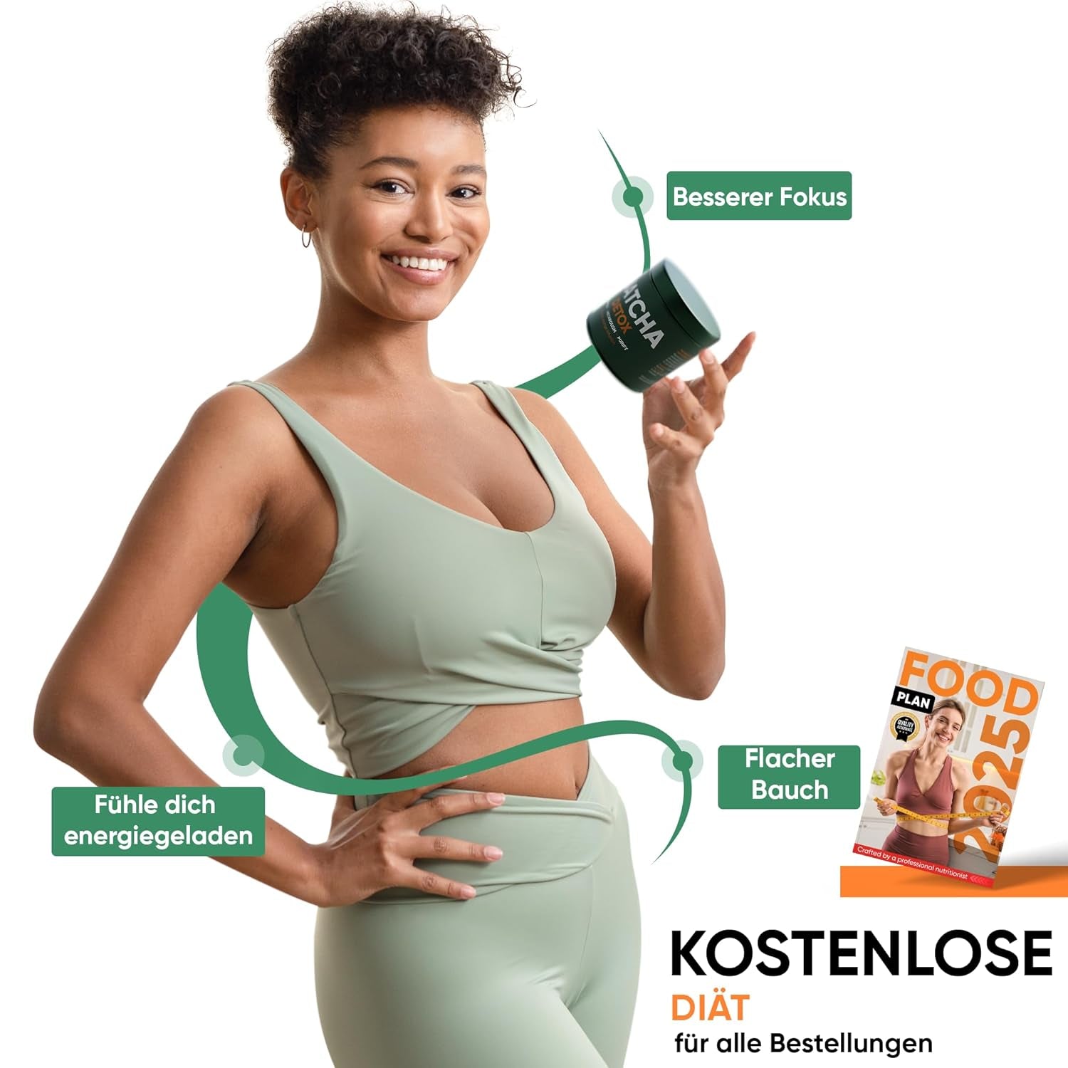 WOW TEA Matcha poeder - fijn poeder uit Japan met frisse smaak - ideaal voor Matcha thee, lattes of smoothies - geen toevoegingen (detox)
